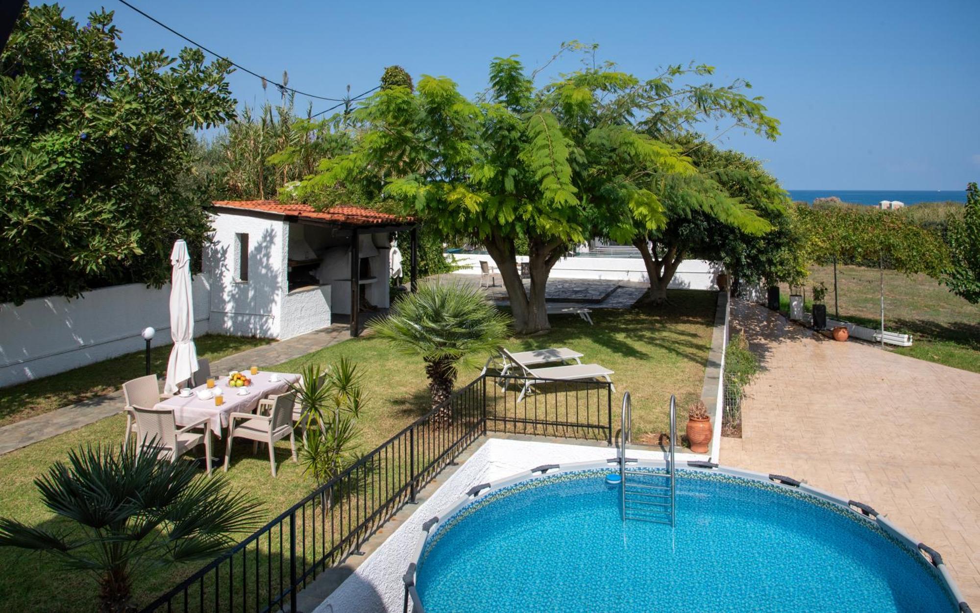 Villa Eleni 100M From The Sea Rapanianá Buitenkant foto